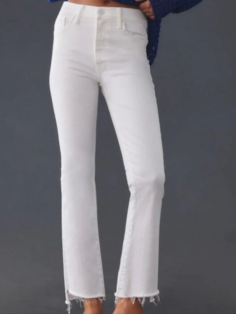 Mother The Insider Crop Step Fray Fairest Of Them All Jeans